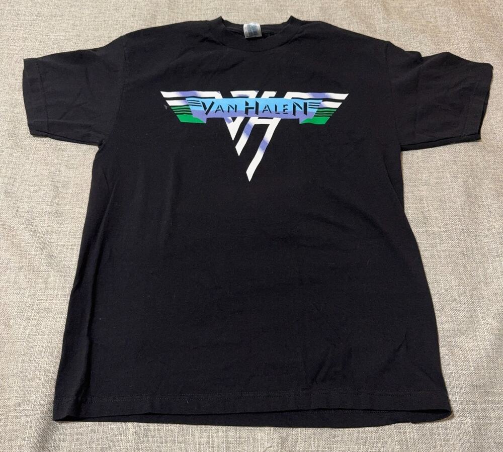 Van Halen 2007-08 Tour T Shirt Mens L Black Double Sided Concert Tee